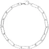 5mm Armband Anker-Weit-Rechteck Kette aus 925 Sterling Silber diamantiert 21cm