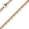4mm Armband Armkette Ankerkette aus 585 Gold Rotgold massiv 19cm Goldarmband