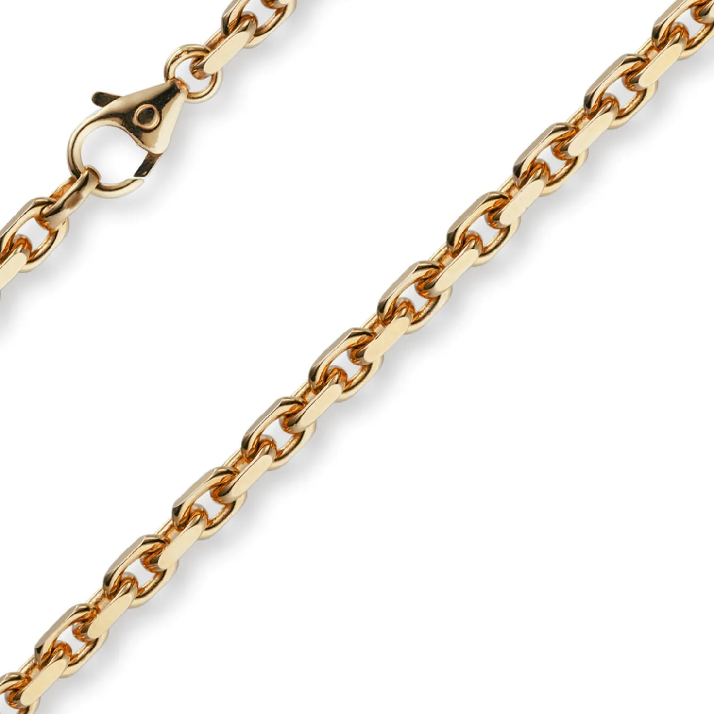 4mm Armband Armkette Ankerkette aus 750 Gold Rotgold massiv 19cm Goldarmband