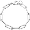 7mm Armband Armkette Anker weit vierkant Kette aus Edelstahl glänzend 21cm