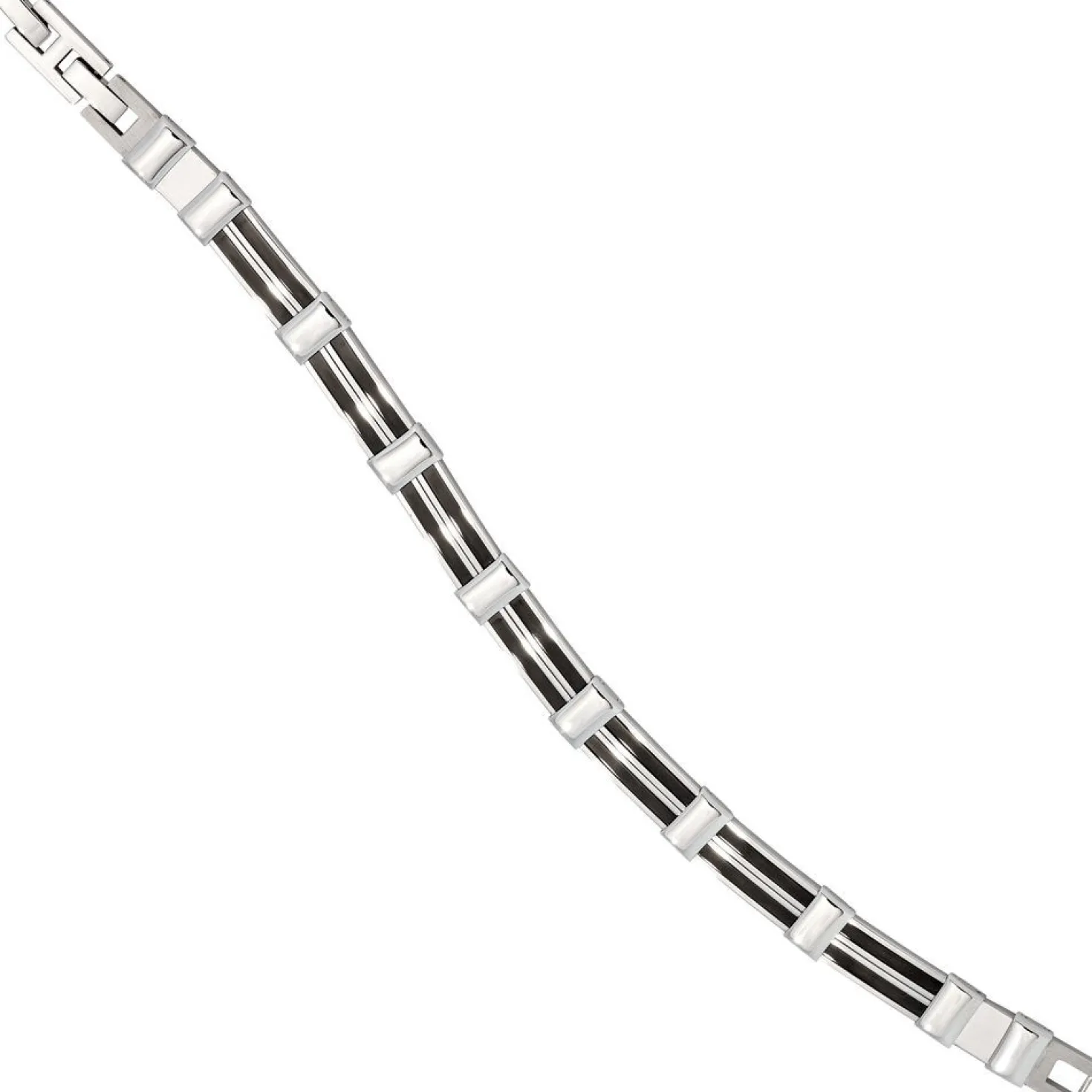 8,9mm Armband Armkette Armschmuck aus Edelstahl mit Keramik 21cm für Herren