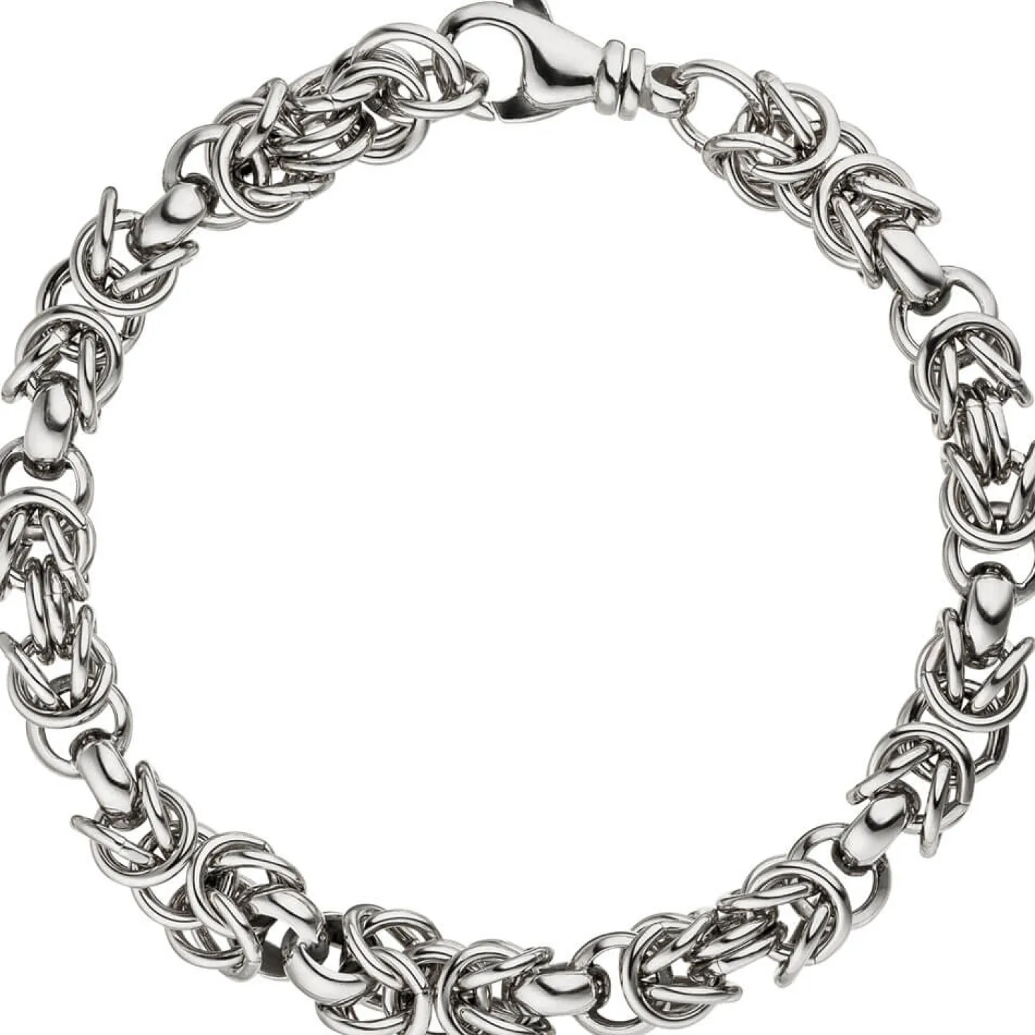 7,2mm Armband Armkette Armschmuck Erbs-Königskette aus echtem 925 Silber, 20cm