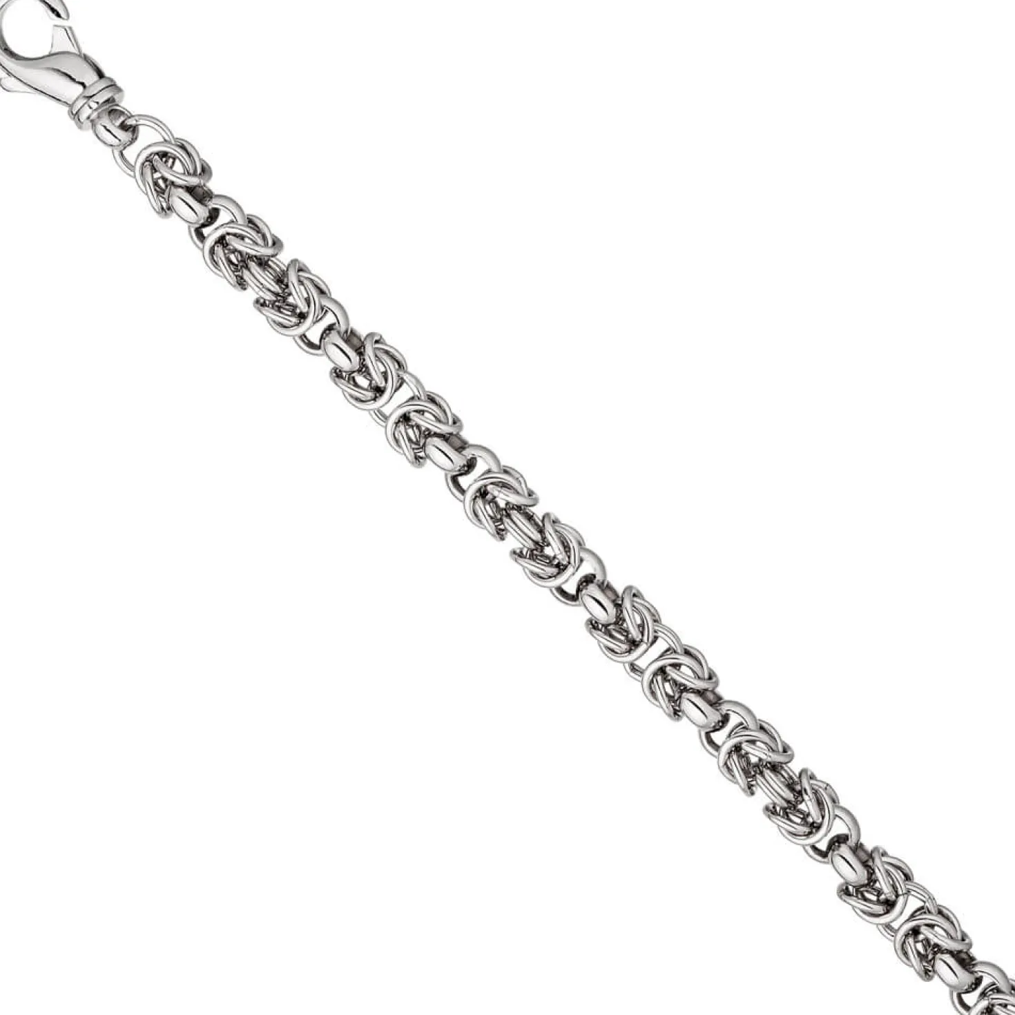 7,2mm Armband Armkette Armschmuck Erbs-Königskette aus echtem 925 Silber, 20cm