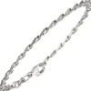 4,4mm Armband Armkette Armschmuck 925 Silber rhodiniert schlicht 21cm