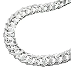 6mm Armband Armkette aus 925 Echt Silber, Doppelpanzer, 21cm, Unisex