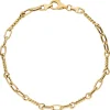 4,1mm Armband Armkette aus 333 Gold Gelbgold 19cm glänzend Armschmuck