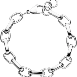 10,2mm Armband Armkette Erbs-Anker flach Kette aus Edelstahl glänzend 22cm