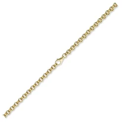 7mm Armband Armkette Erbskette aus 585 Gold Gelbgold, 21cm, Unisex