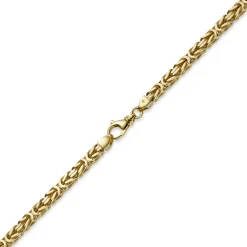 8mm Armband Armkette Königskette aus 750 Gold Gelbgold 23cm Herren