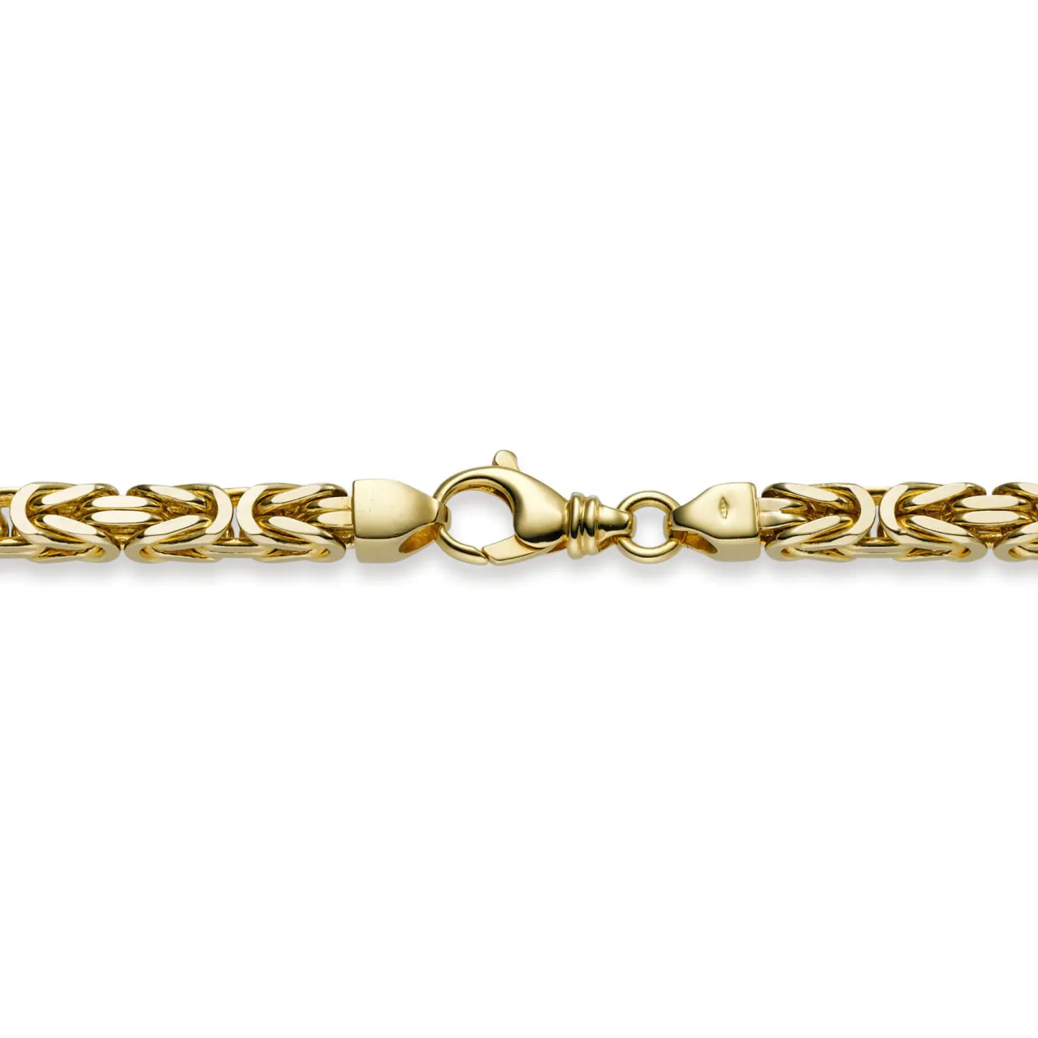 9mm Armband Armkette Königskette aus 750 Gold Gelbgold 24cm Herren