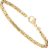 2,8mm Armband Armkette Königskette aus 333 Gold Gelbgold massiv 21cm Unisex