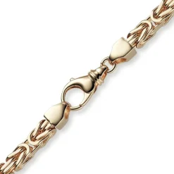 6mm Armband Armkette Königskette aus 750 Gold Rotgold massiv 22cm Herren