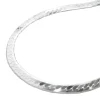 3mm Armband Armkette, Panzer flach, 925 Sterlingsilber, Damen, 19cm