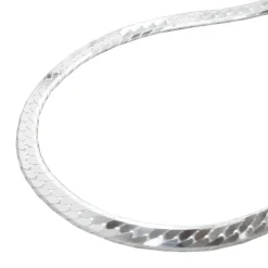 3mm Armband Armkette, Panzer flach, 925 Sterlingsilber, Damen, 19cm