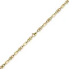 5,5mm Armband Armkette Platte-Steigbügelkette, 585 Gold Gelbgold, 19cm
