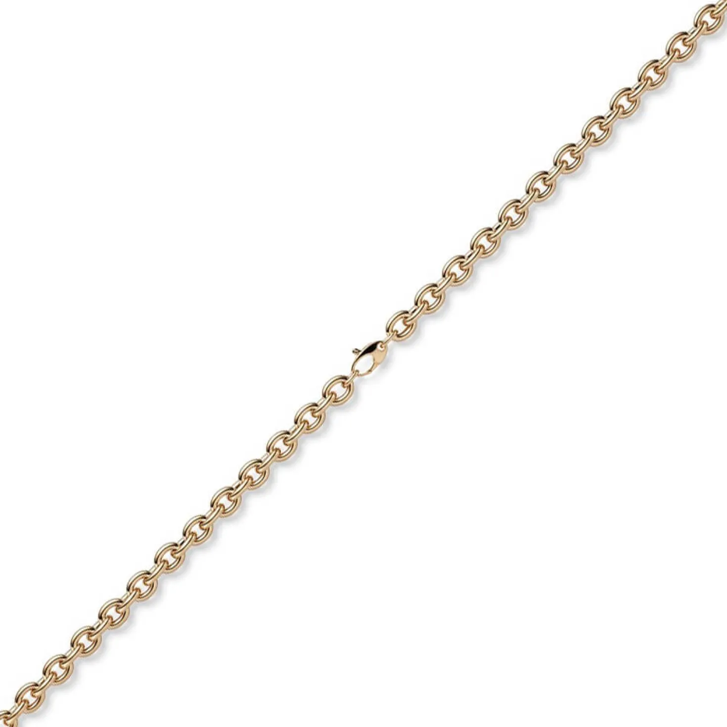 7mm Armband Armkette Rundankerkette aus 585 Gold Rotgold 19cm