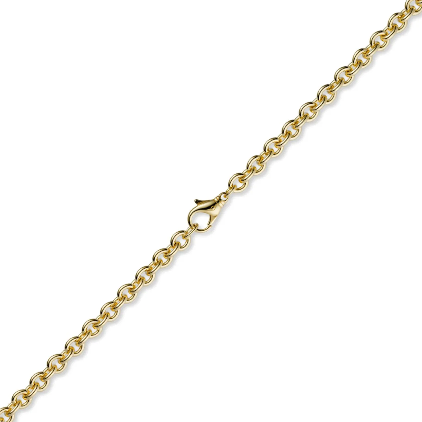 2,7mm Armband Armkette Rundankerkette 585 Gold Gelbgold, 21cm Unisex