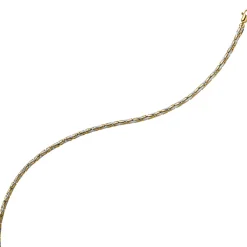3mm Armband Armkette runde Königskette 585 Gold gelb/weiß bicolor 21cm Unisex