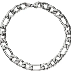 7,4mm Armband Armschmuck Armkette Figarokette aus Edelstahl 21cm Herren