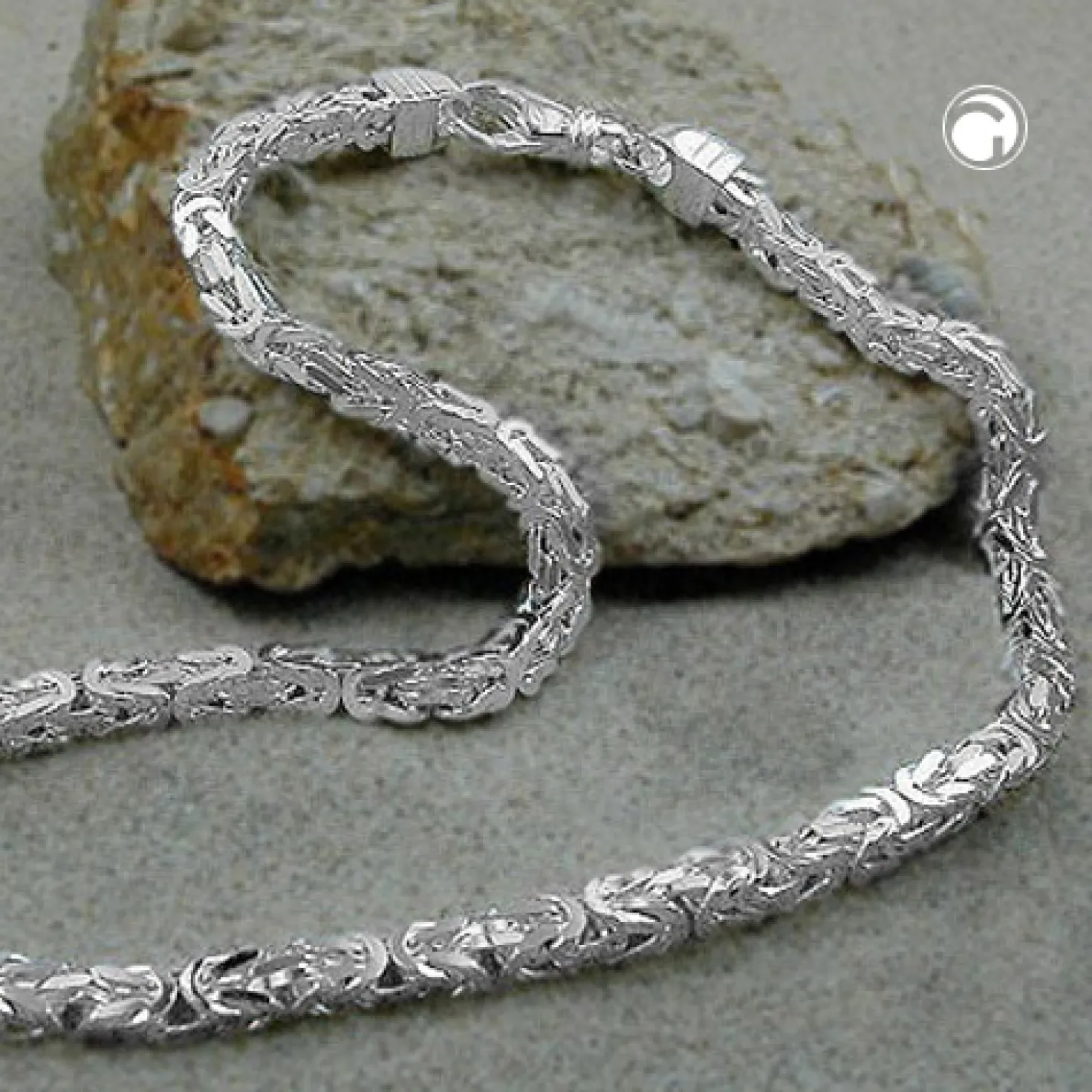 6mm Armband Armschmuck Armkette Königskette für Herren Männer 925 Silber 21cm