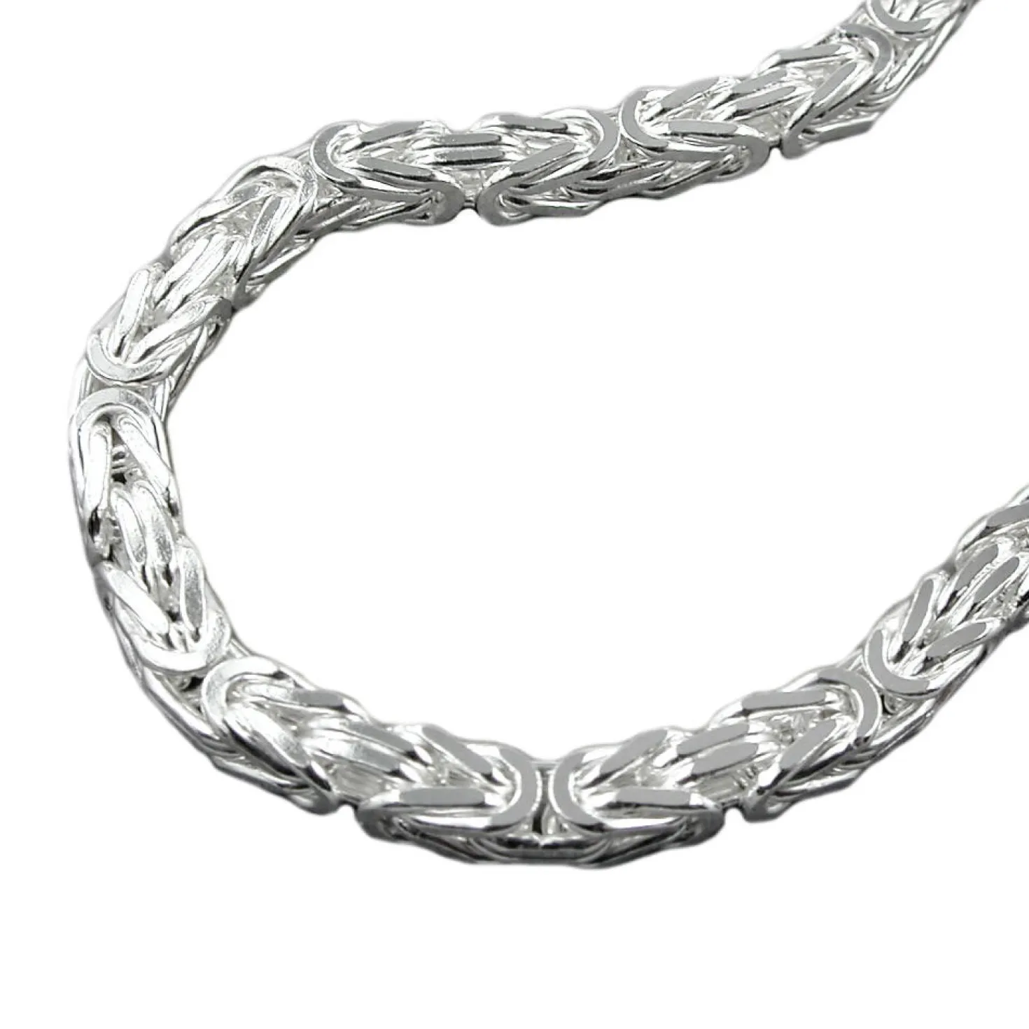 6mm Armband Armschmuck Armkette Königskette für Herren Männer 925 Silber 21cm