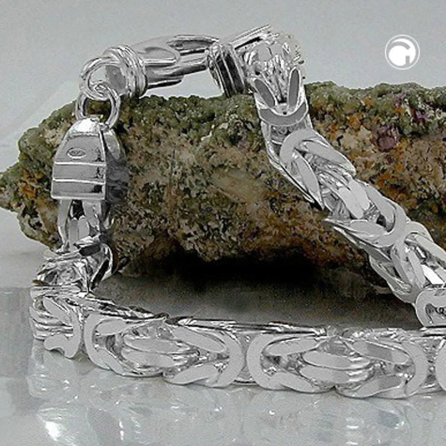 6mm Armband Armschmuck Armkette Königskette für Herren Männer 925 Silber 21cm