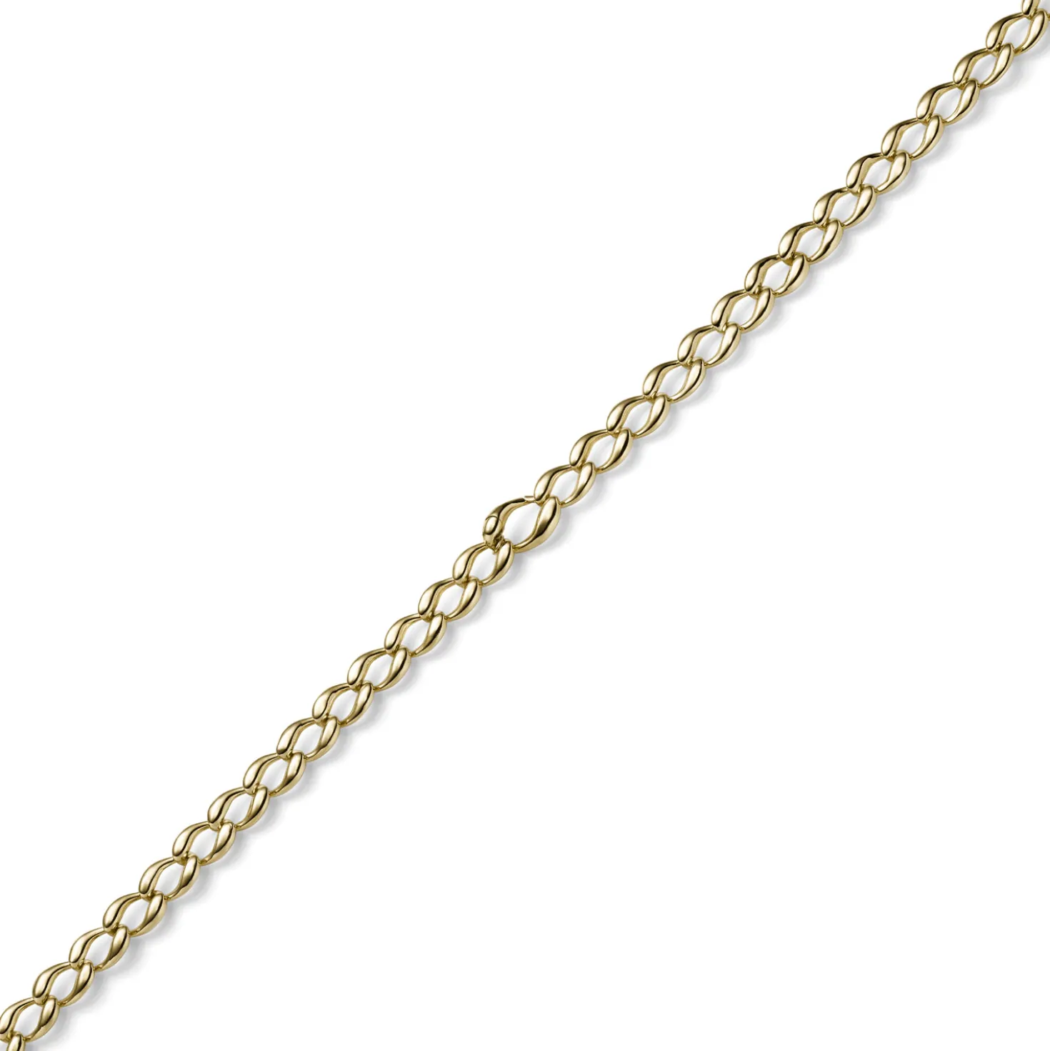 8mm Armband Armschmuck Phantasiekette aus 585 Gold Gelbgold glänzend 19cm