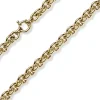 10mm Armband Armschmuck Rund-Ankerkette Ringelkette aus 585 Gold Gelbgold 19cm