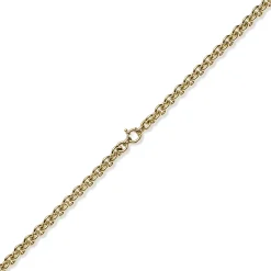 10mm Armband Armschmuck Rund-Ankerkette Ringelkette aus 585 Gold Gelbgold 19cm