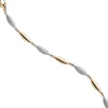 5,5mm Armband Armschmuck spitzoval 585 Gold Gelbgold Weißgold teilmatt 19,5cm