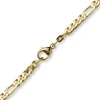 5,5mm Armband diamantierte Figaro-Kette aus 585 Gold Gelbgold Armschmuck, 21cm