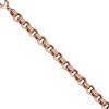 10,3mm Armband Erbsarmband Armkette aus 925 Silber in Rotgold vergoldet, 21cm