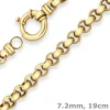 7,2mm Armband Erbskette Goldarmband Armschmuck aus 585 Gold Gelbgold 19cm