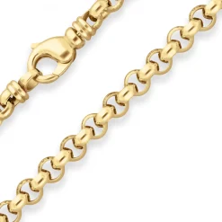 7,2mm Armband Erbskette Goldarmband Armschmuck aus 585 Gold Gelbgold 21cm