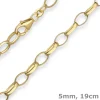 5mm Armband Erbskette Goldarmband Armschmuck aus 333 Gold Gelbgold 19cm