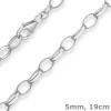 5mm Armband Erbskette Silberarmband Armschmuck aus 925 Silber 19cm