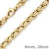 6mm Armband Fantasiekette Goldarmband Armschmuck aus 585 Gold Gelbgold 20cm
