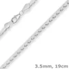 3,5mm Armband Fantasiekette Silberarmband Armschmuck aus 925 Silber 19cm