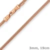 3mm Armband Himbeerkette Goldarmband Armschmuck aus 585 Gold Rotgold 19cm