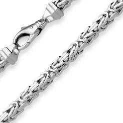 5,1mm Armband Königskette Armschmuck aus 925 Silber rhodiniert 21cm