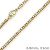 2,8mm Armband Königskette Goldarmband Armschmuck aus 333 Gold Gelbgold 21cm