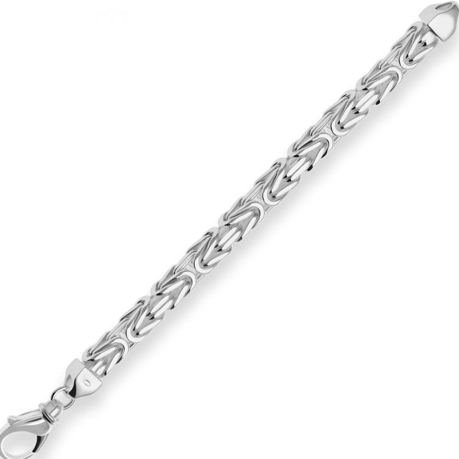 8mm Armband Königskette Silberarmband Armschmuck aus 925 Silber 19cm