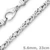 5,6mm Armband Königskette Silberarmband Armschmuck aus 925 Silber 23cm