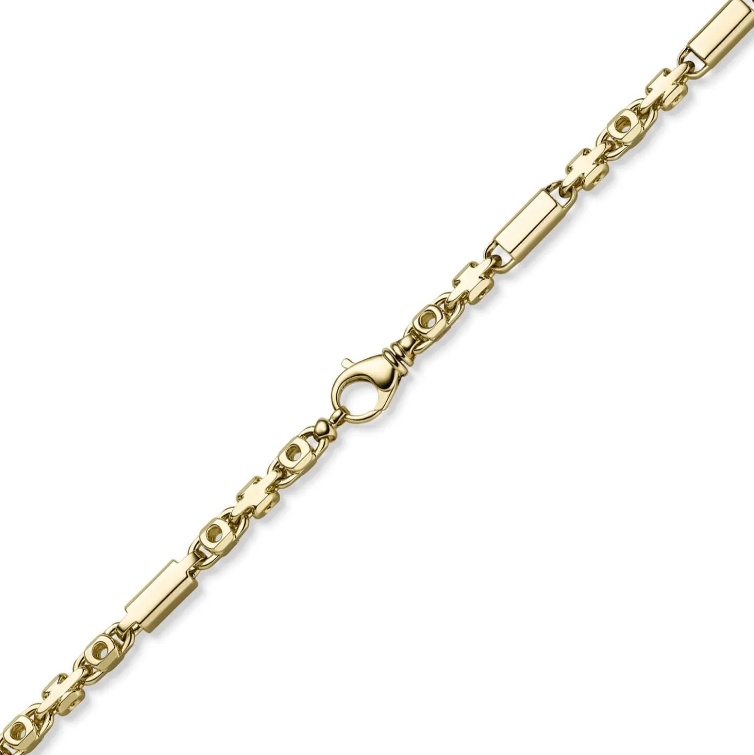 6,5mm Armband Monte Carlo Armkette aus 585 Gold Gelbgold massiv 22cm