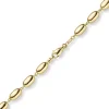 6,5mm Armband Oliven-Kette Armkette aus 585 Gold Gelbgold glänzend 19cm