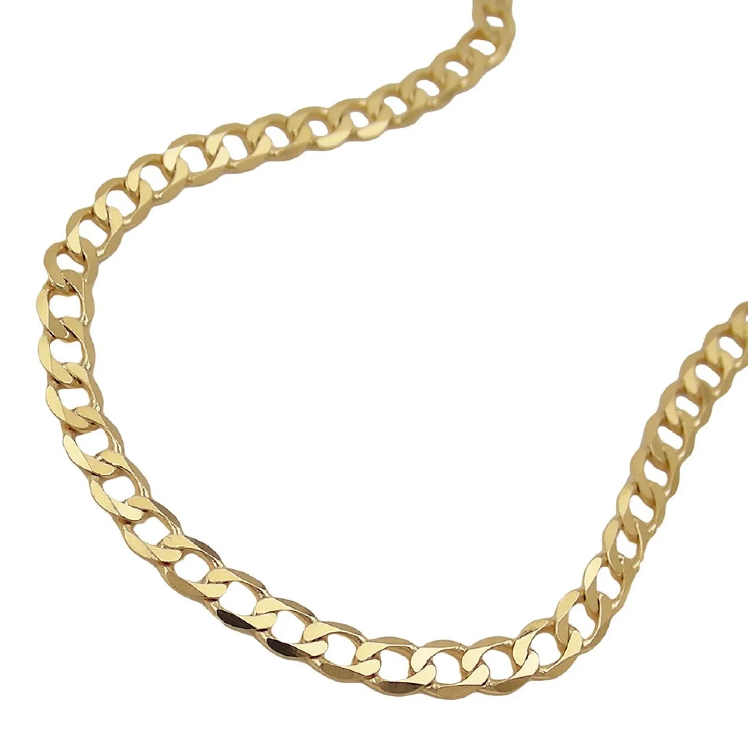 3,3mm Armband Panzerkette Armkette aus 585 Gold Gelbgold 19cm Damen