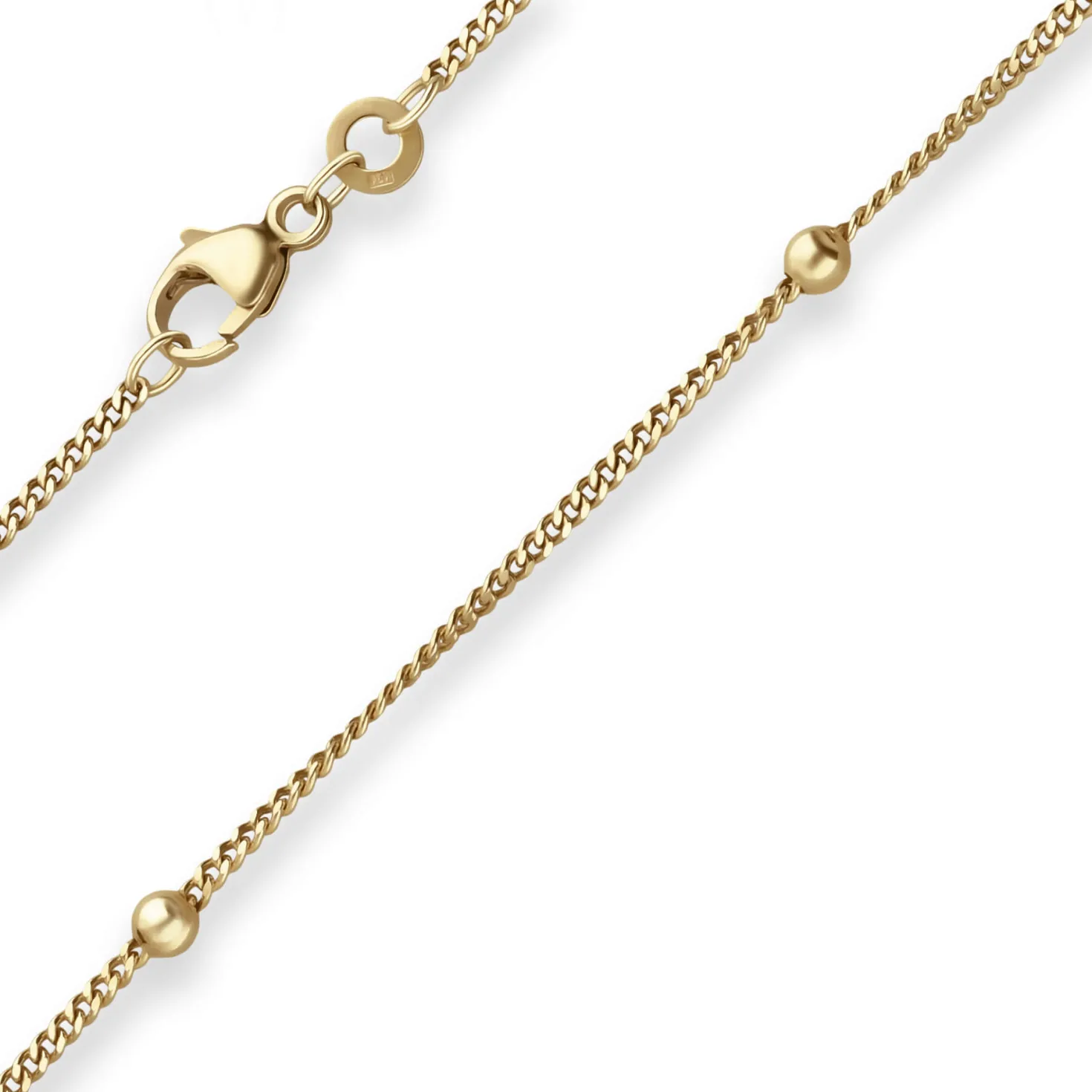 3,1mm Armband Panzerkette Kugel Armschmuck aus 333 Gold Gelbgold 18cm