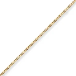 6,8mm Armband Panzerkette oval diamantiert Armschmuck aus 585 Gold Gelbgold 19cm