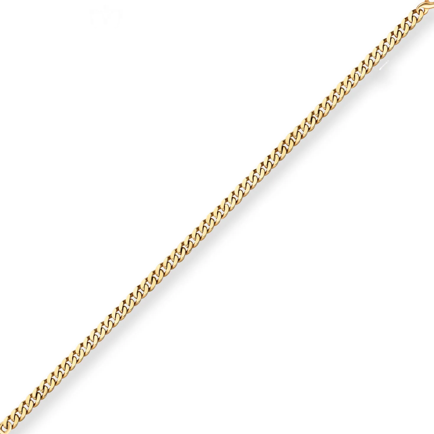 6,8mm Armband Panzerkette oval diamantiert Armschmuck aus 585 Gold Gelbgold 21cm
