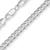 6,1mm Armband Panzerkette oval Silberarmband Armschmuck aus 925 Silber 19cm